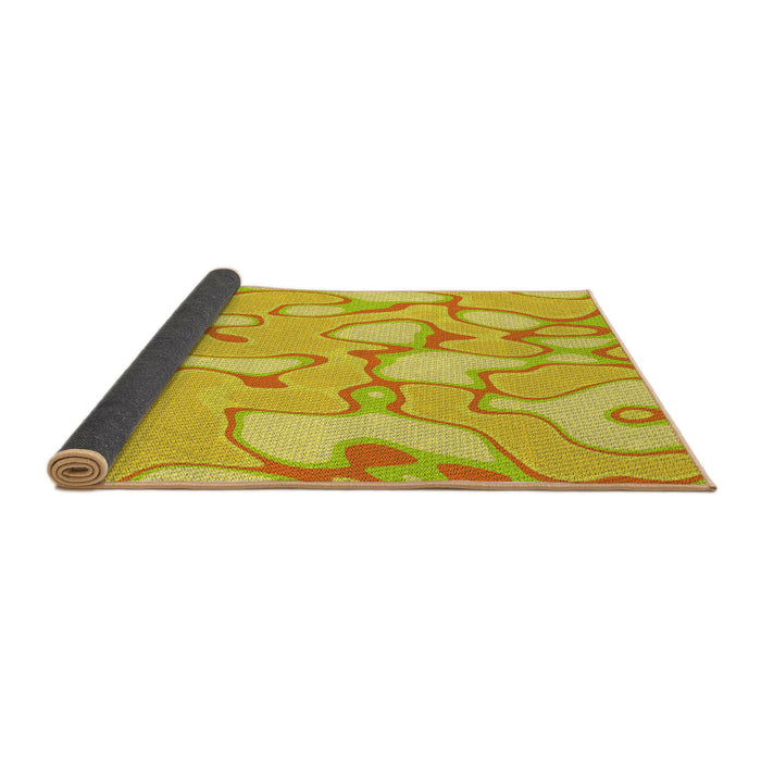 Thickness of Patterned Yellow Rug, pat2835yw