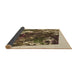 Thickness of Patterned Yellow Rug, pat2836brn