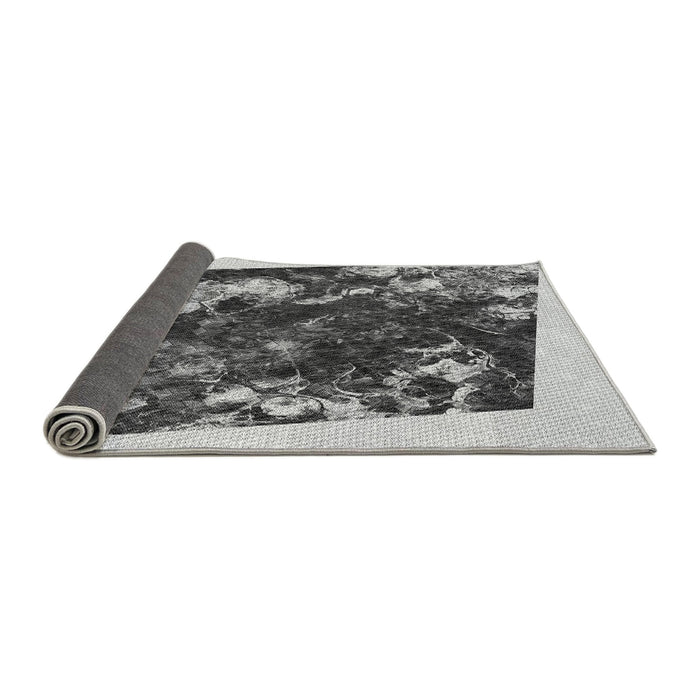 Thickness of Patterned Silver Gray Rug, pat2836gry