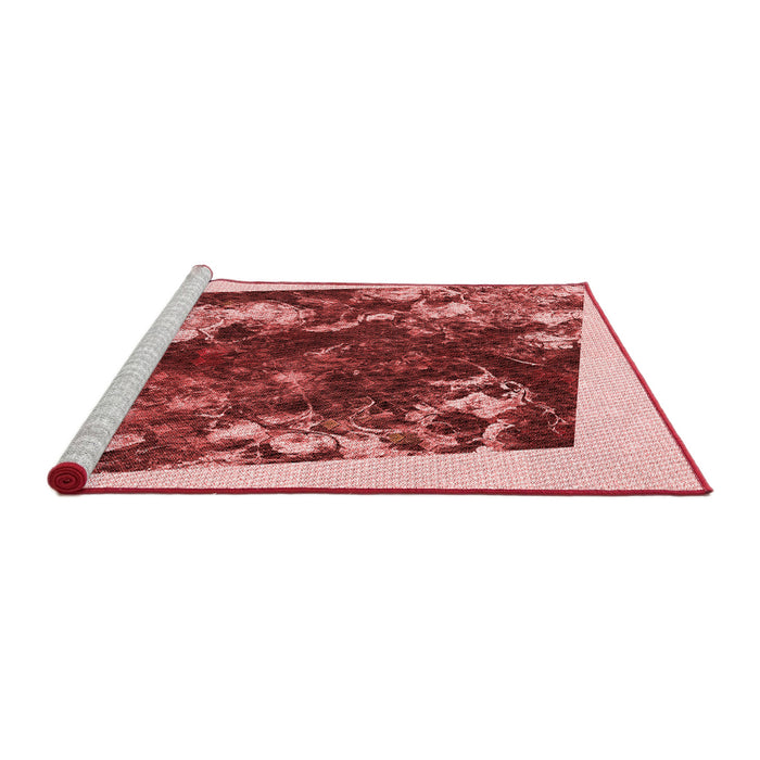 Sideview of Machine Washable Transitional Pastel Pink Rug, wshpat2836rd