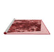 Sideview of Machine Washable Transitional Pastel Pink Rug, wshpat2836rd