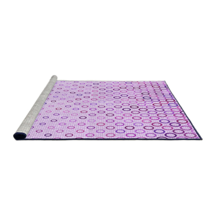 Sideview of Machine Washable Transitional Purple Rug, wshpat2837pur