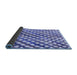 Thickness of Patterned Royal Blue Rug, pat2838blu