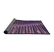 Thickness of Patterned Orchid Purple Rug, pat284pur