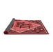 Thickness of Patterned Saffron Red Rug, pat2840rd