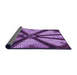 Thickness of Patterned Purple Rug, pat2841pur