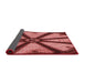 Thickness of Patterned Cranberry Red Rug, pat2841rd