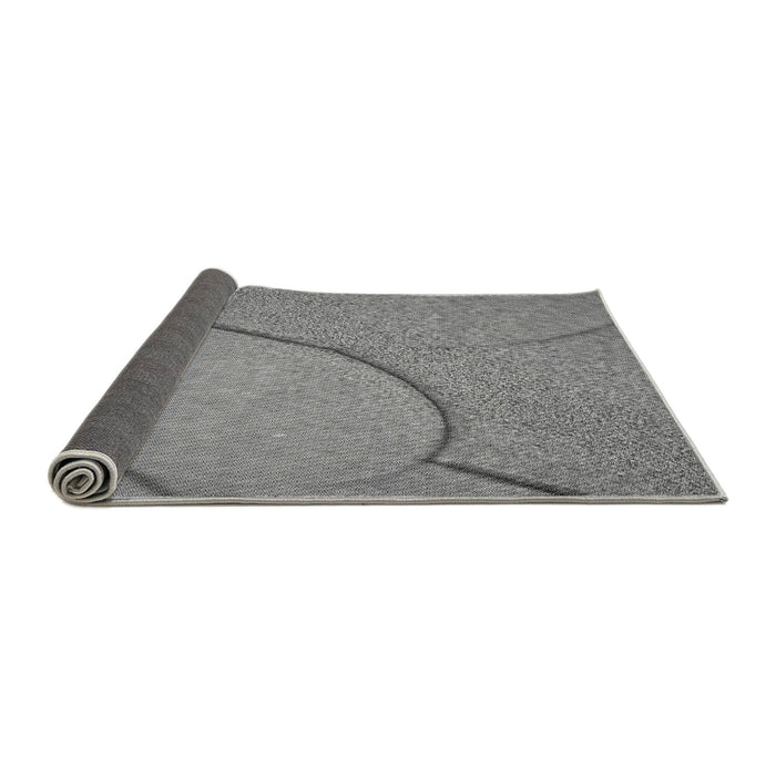 Thickness of Patterned Smokey Gray Rug, pat2842gry