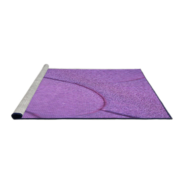 Sideview of Machine Washable Transitional Purple Rug, wshpat2842pur