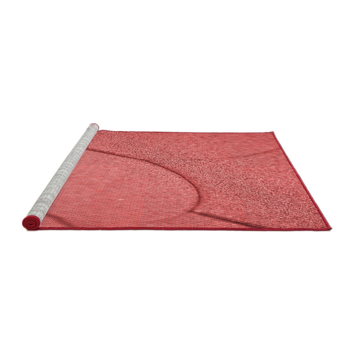 Sideview of Machine Washable Transitional Red Rug, wshpat2842rd