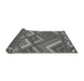 Thickness of Patterned Black Rug, pat2843gry