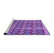 Sideview of Machine Washable Transitional Purple Rug, wshpat2844pur