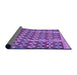 Thickness of Patterned Purple Rug, pat2844pur