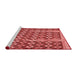 Sideview of Machine Washable Transitional Red Rug, wshpat2844rd