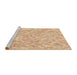 Sideview of Machine Washable Transitional Orange Rug, wshpat2846brn