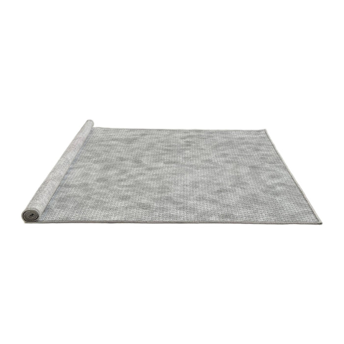 Sideview of Machine Washable Transitional Dark Gray Rug, wshpat2846gry
