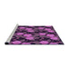 Sideview of Machine Washable Transitional Orchid Purple Rug, wshpat2848pur
