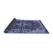 Thickness of Patterned Blue Rug, pat2849blu