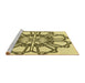 Sideview of Machine Washable Transitional Oak Brown Rug, wshpat2850yw