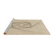 Sideview of Machine Washable Transitional Wheat Beige Rug, wshpat2851brn