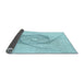 Thickness of Patterned Electric Blue Rug, pat2851lblu