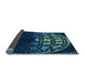 Thickness of Patterned Blue Ivy Blue Rug, pat2852lblu