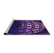 Sideview of Machine Washable Transitional Dark Orchid Purple Rug, wshpat2852pur