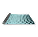 Thickness of Patterned Electric Blue Rug, pat2853lblu