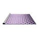 Sideview of Machine Washable Transitional Bright Grape Purple Rug, wshpat2853pur