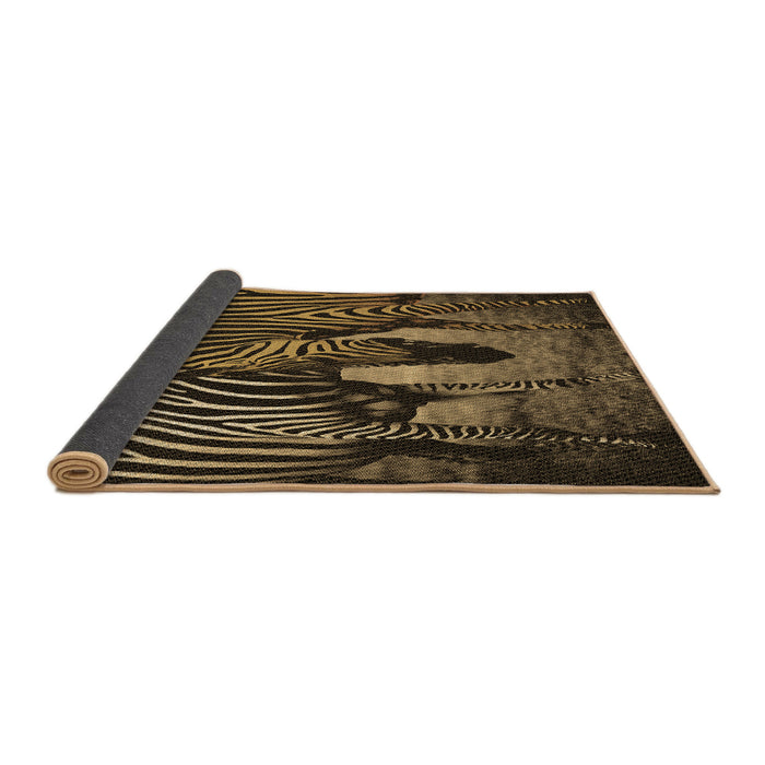 Thickness of Patterned Midnight Gray Rug, pat2855brn