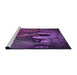 Sideview of Machine Washable Transitional Dark Purple Rug, wshpat2855pur