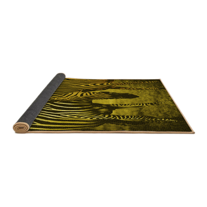 Thickness of Patterned Red Rug, pat2855yw