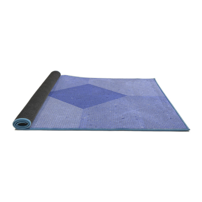 Thickness of Patterned Sky Blue Rug, pat2856blu