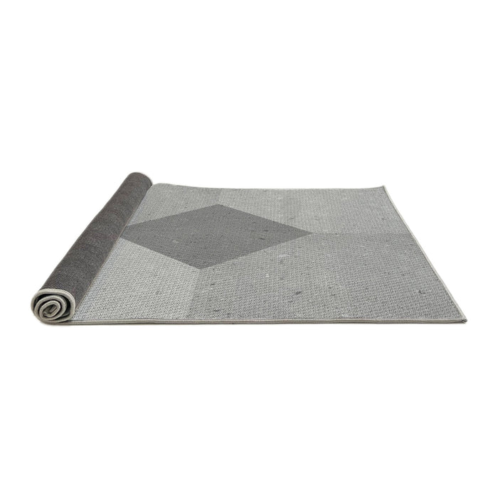 Thickness of Patterned Platinum Silver Gray Rug, pat2856gry