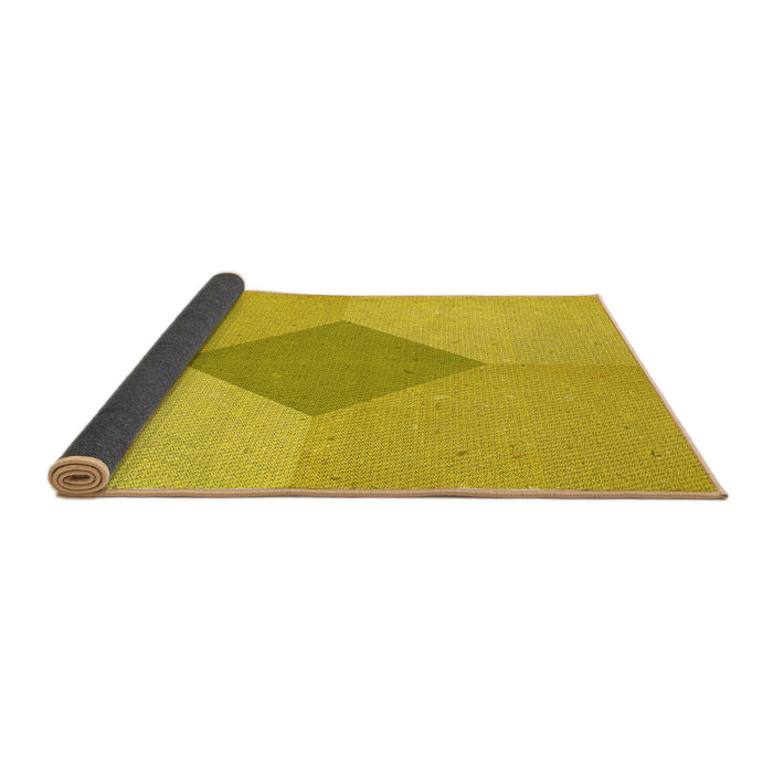 Thickness of Patterned Golden Yellow Rug, pat2856yw