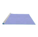 Sideview of Machine Washable Transitional Light Slate Blue Rug, wshpat2857blu