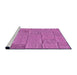 Sideview of Machine Washable Transitional Violet Purple Rug, wshpat2858pur