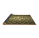 Thickness of Patterned Caramel Brown Rug, pat2859brn