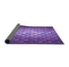 Thickness of Patterned Purple Rug, pat2859pur