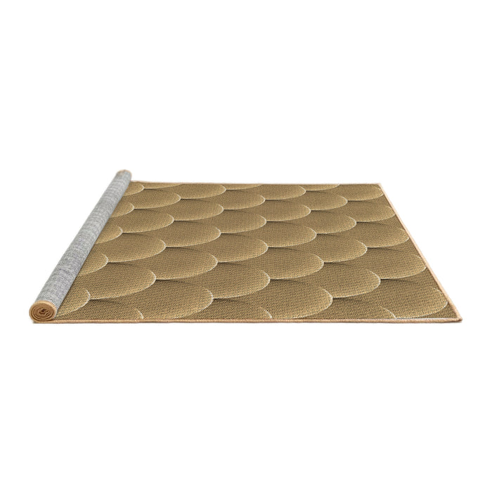 Sideview of Machine Washable Transitional Light Brown Rug, wshpat2860brn