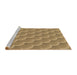 Sideview of Machine Washable Transitional Light Brown Rug, wshpat2860brn