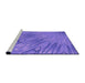 Sideview of Machine Washable Transitional Purple Mimosa Purple Rug, wshpat2861pur