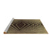 Sideview of Machine Washable Transitional Bakers Brown Rug, wshpat2862brn