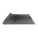 Thickness of Patterned Gunmetal Gray Rug, pat2862gry