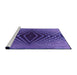 Sideview of Machine Washable Transitional Bright Purple Rug, wshpat2862pur