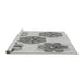 Sideview of Machine Washable Transitional Gray Rug, wshpat2863gry