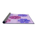 Thickness of Patterned Blossom Pink Rug, pat2863pur