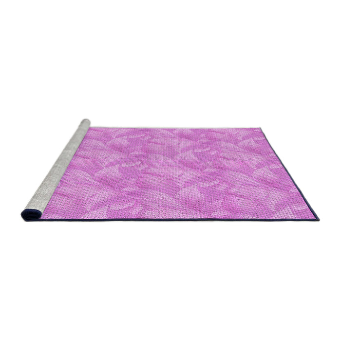 Sideview of Machine Washable Transitional Violet Purple Rug, wshpat2864pur