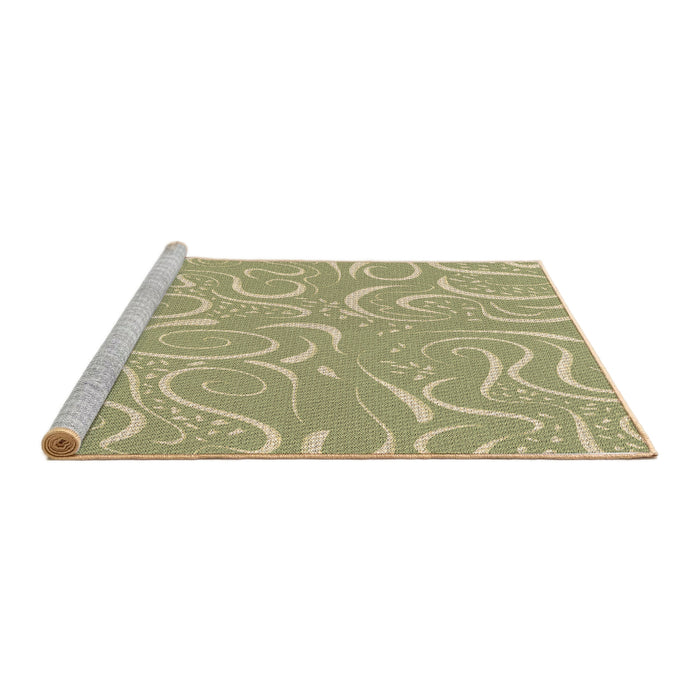 Sideview of Machine Washable Transitional Brown Rug, wshpat2865brn