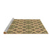 Sideview of Machine Washable Transitional Sepia Brown Rug, wshpat2867brn